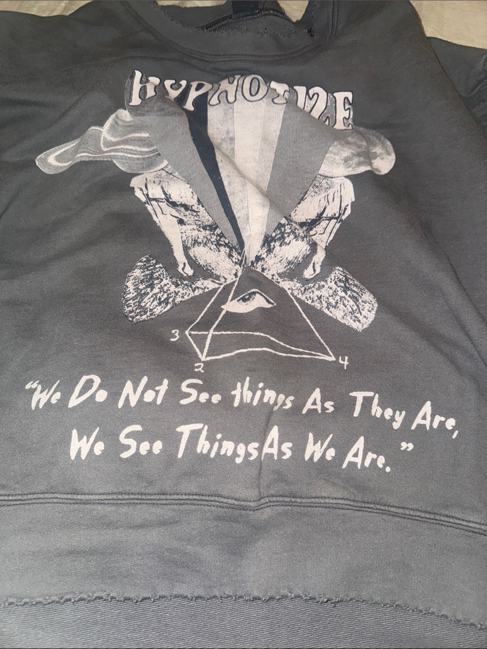 Magnolia Pearl Black Raw-Edge Graphic Top - Picture 5 of 5